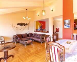 spacious living room in the apartment in Herceg Novi