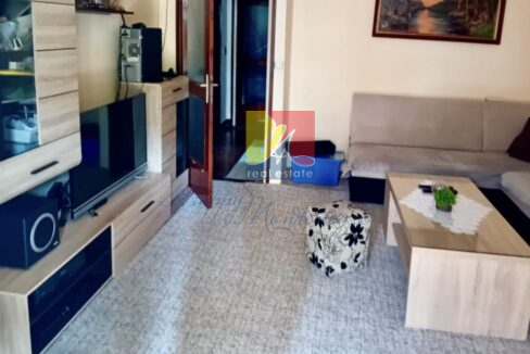 living room with a TV stand and a sofa, apartment in Herceg Novi