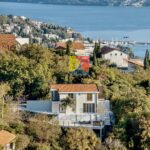 panoramic view over the Old town if Herceg Novi from the hill, house for sale