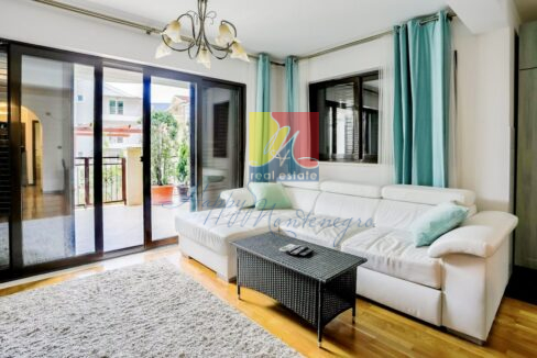 living room, big windows, apartment by the sea in Herceg Novi, Porto Novi