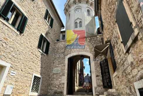 the old town of Herceg Novi, clock tower