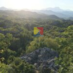 view over Lovcen mountain and mausoleum, Montenegro