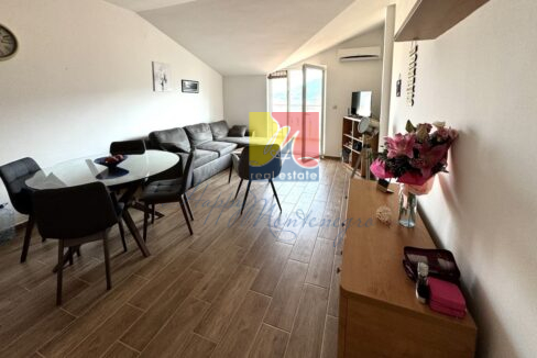 modern living room with sea view, Apartment for sale in Herceg Novi, igalo