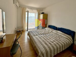 bedroom with a sea view, apartment in Herceg Novi
